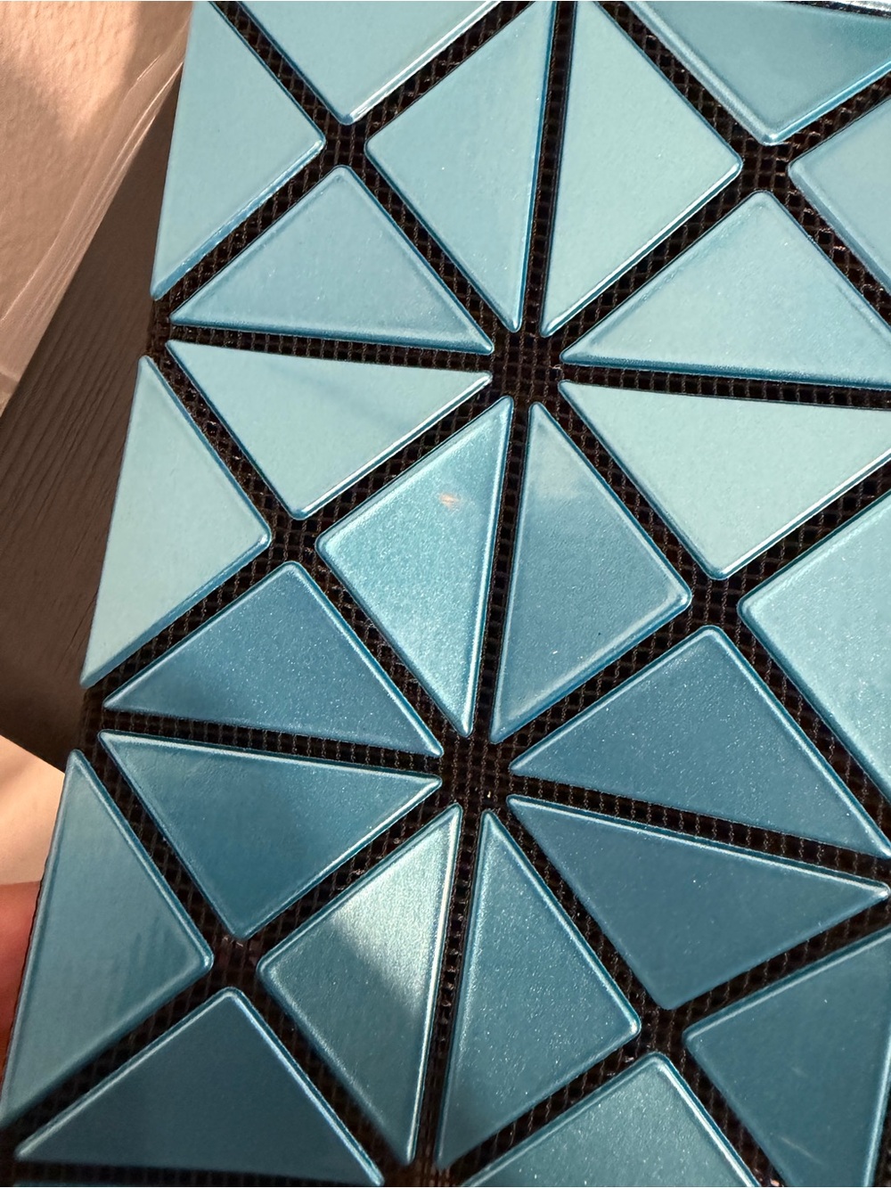 Issey Miyake Bao Bao Metallic Teal Geometric Tote - Picture 10 of 10